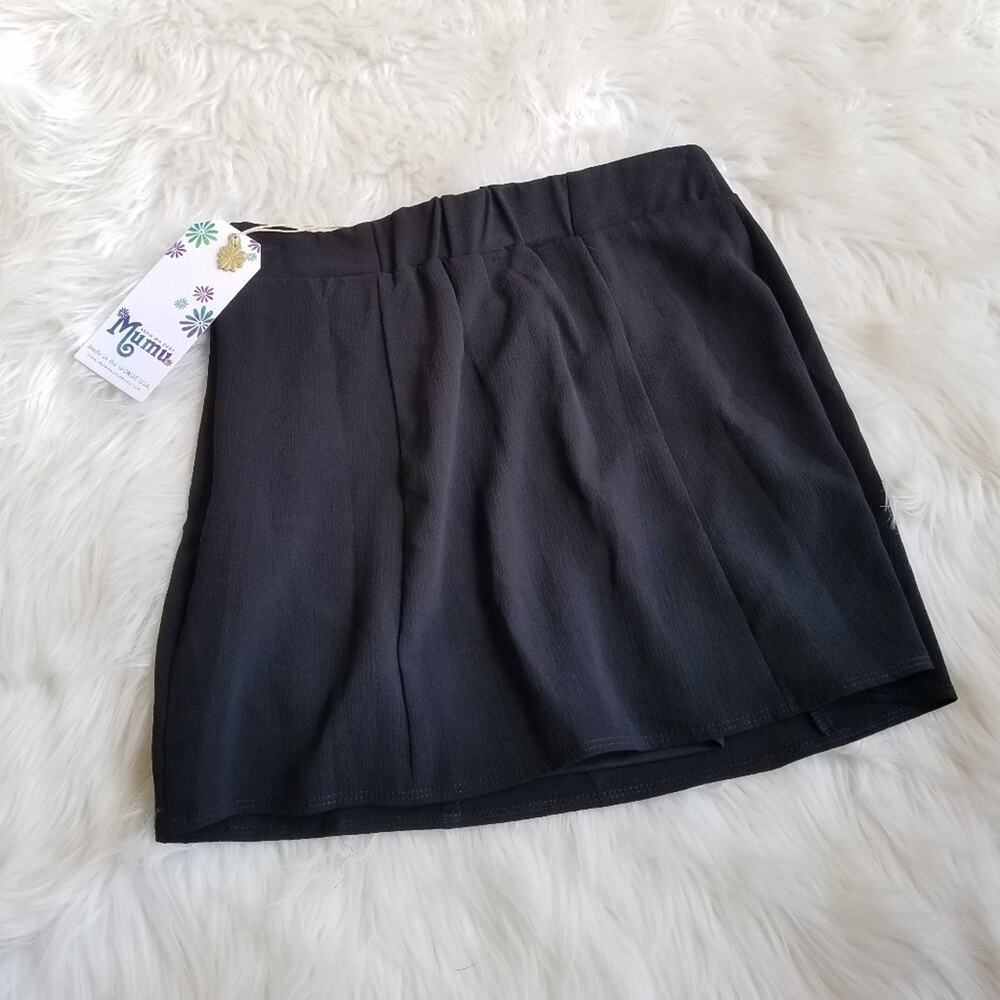 Show Me Your Mumu Huck Mini Skirt NWT S Black Preppy Goth Grunge Skater Preppy - Picture 5 of 5